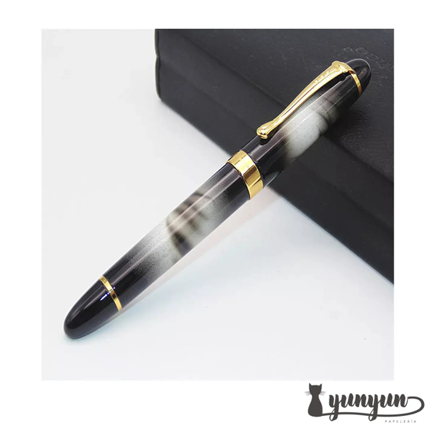 Pluma Fuente JINHAO - X450 Blanco marmoleado 3