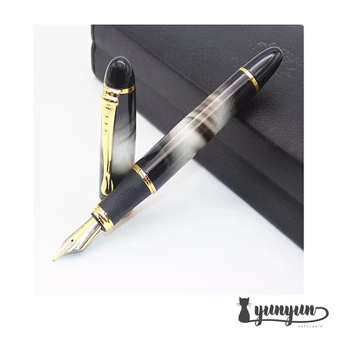Pluma Fuente JINHAO - X450 Blanco marmoleado