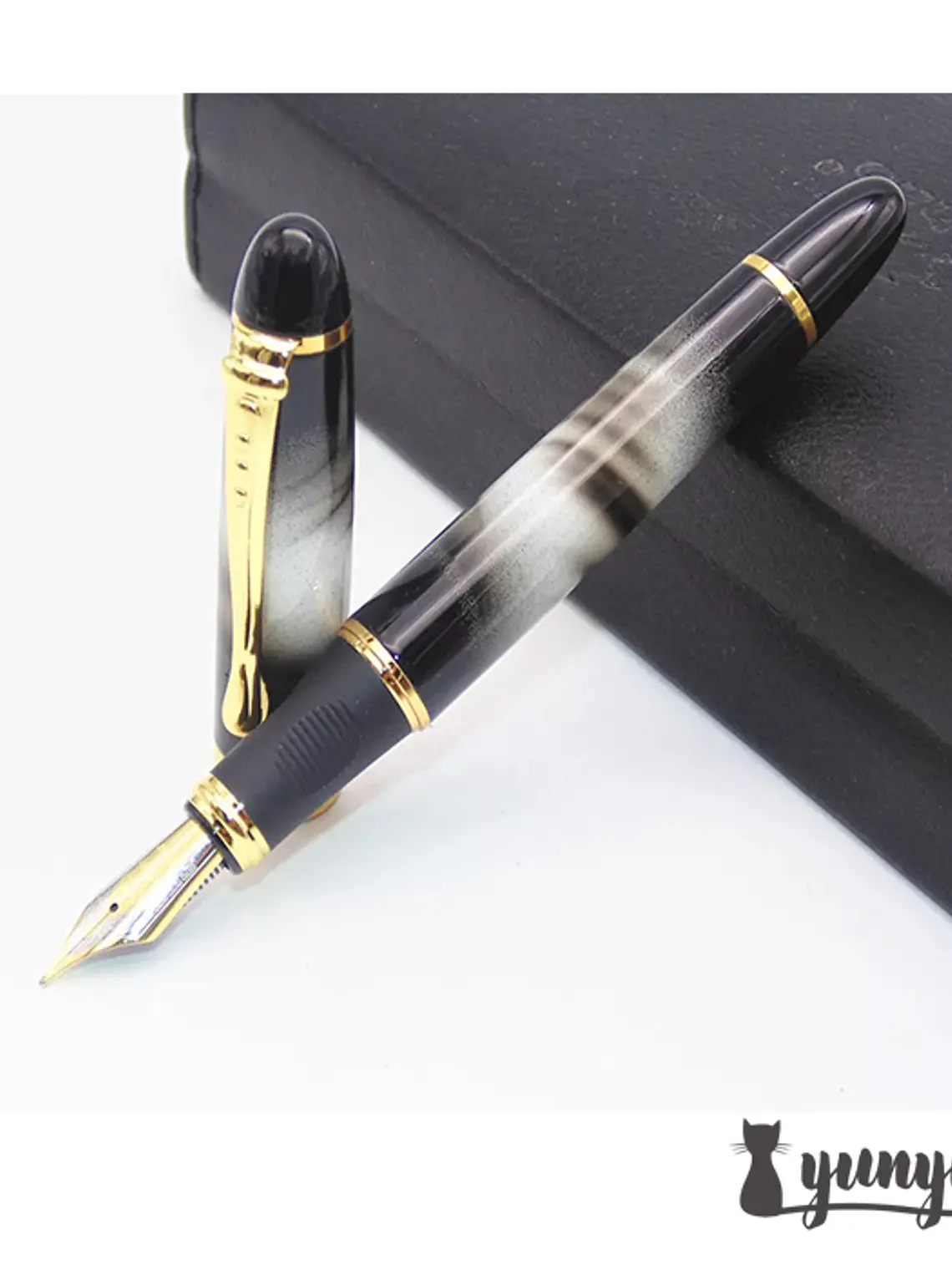 Pluma Fuente JINHAO - X450 Blanco marmoleado 1