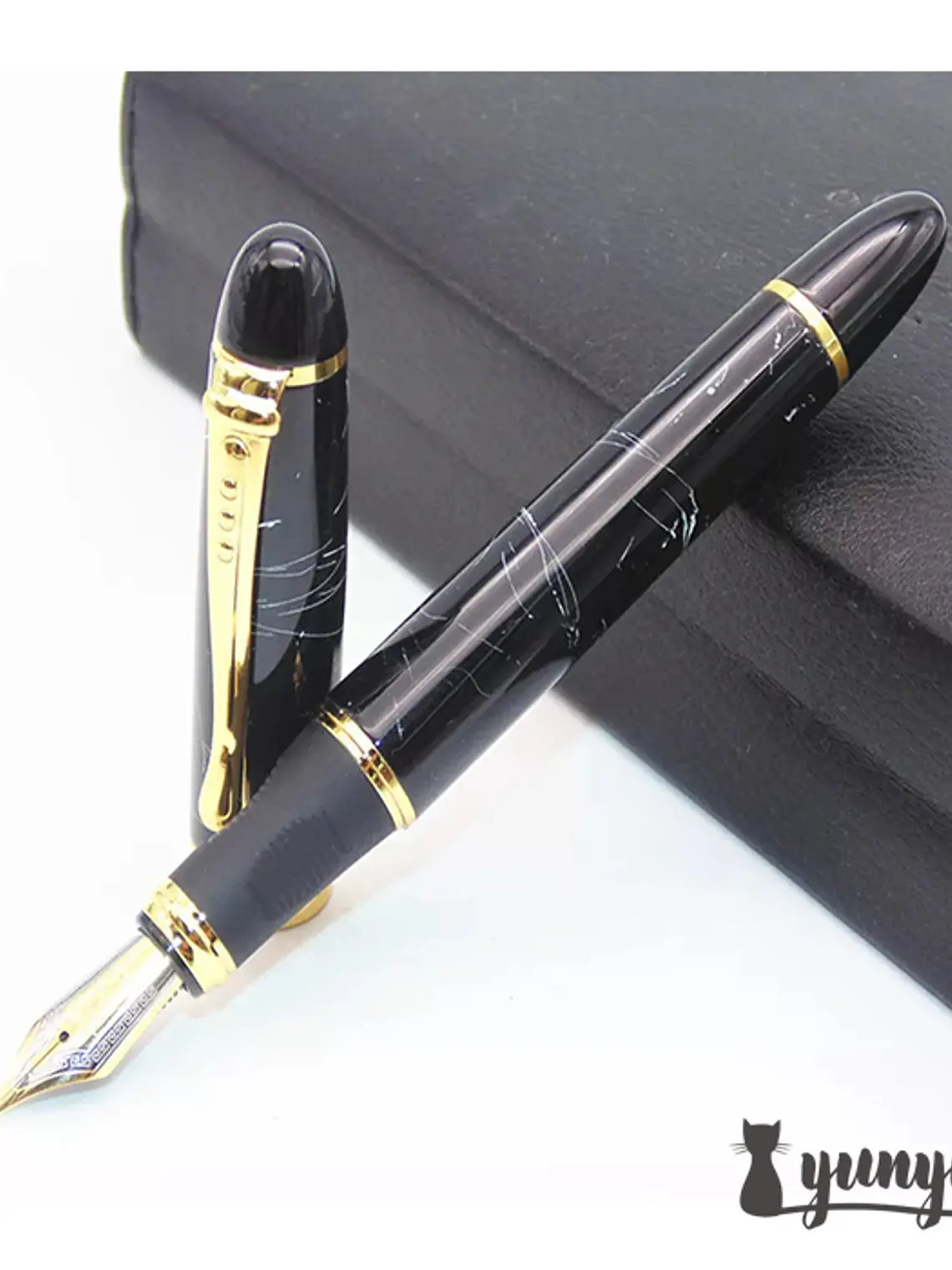 Pluma Fuente JINHAO - X450 Negro Líneas 1