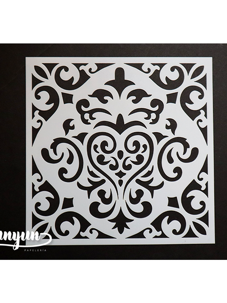 Stencil Corazón - 15x15cm 1