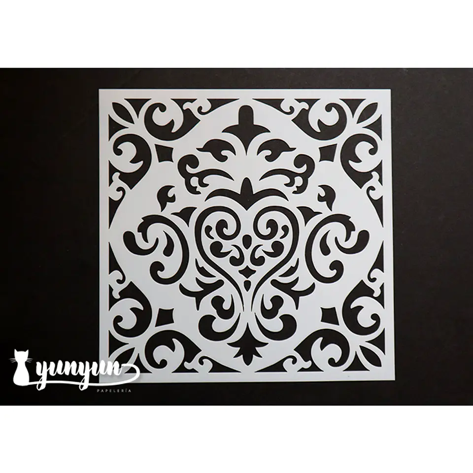 Stencil Corazón - 15x15cm 1