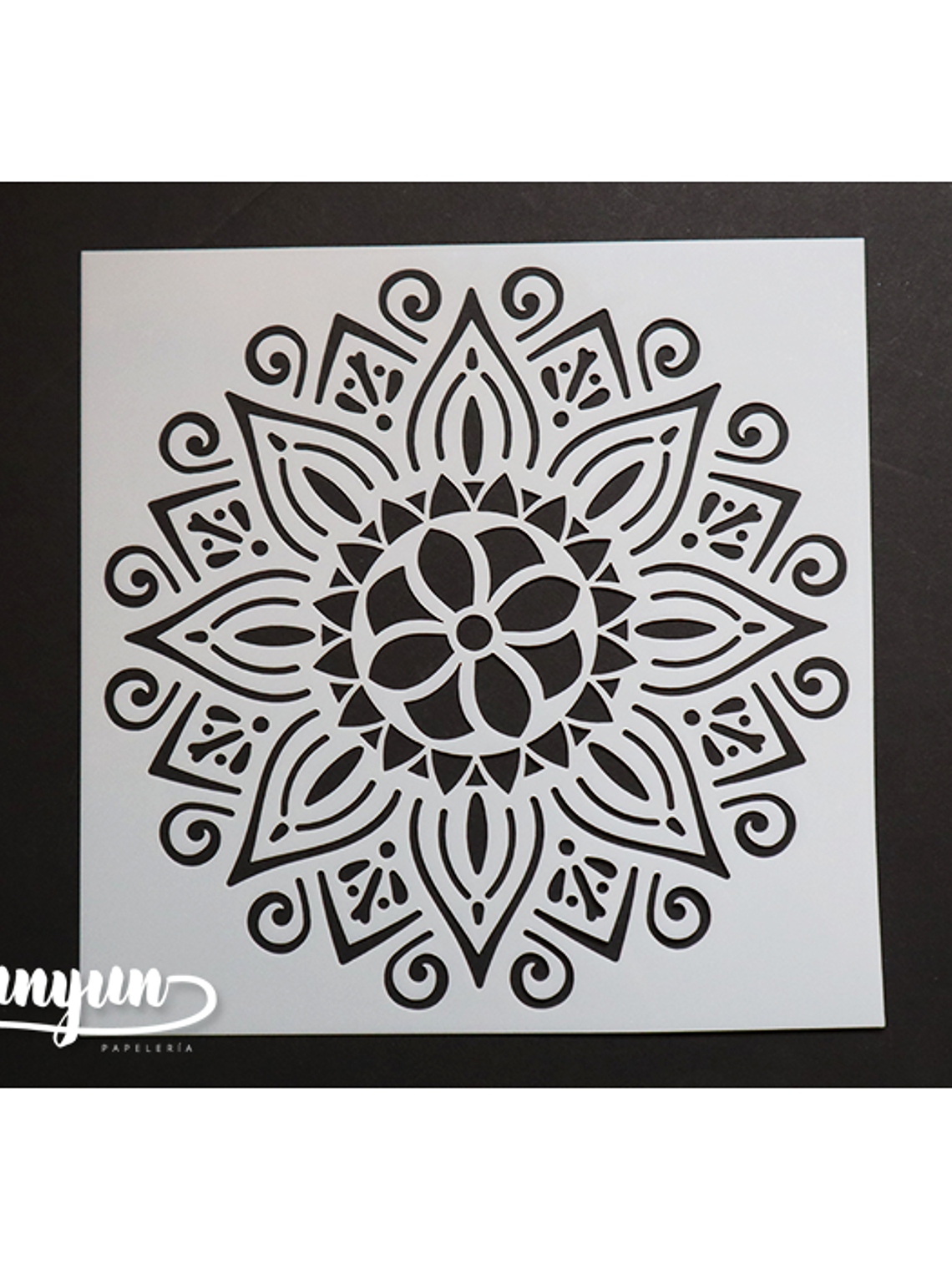 Stencil Flores II - 15x15cm 1