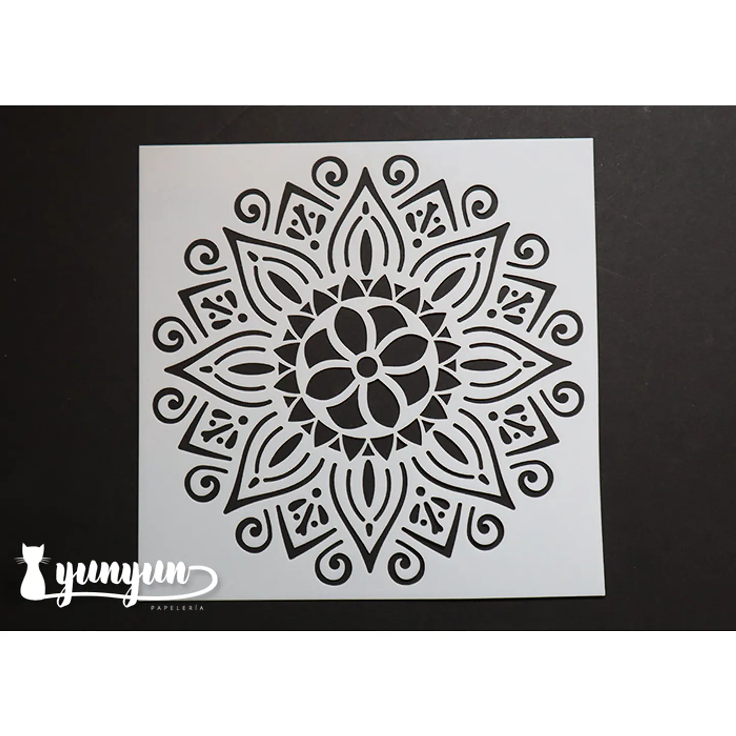 Stencil Flores II - 15x15cm 1