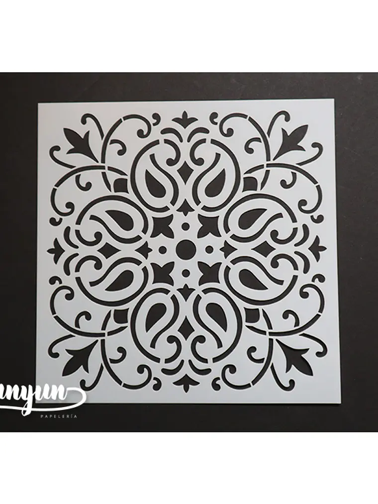 Stencil Botánica - 15x15cm 1