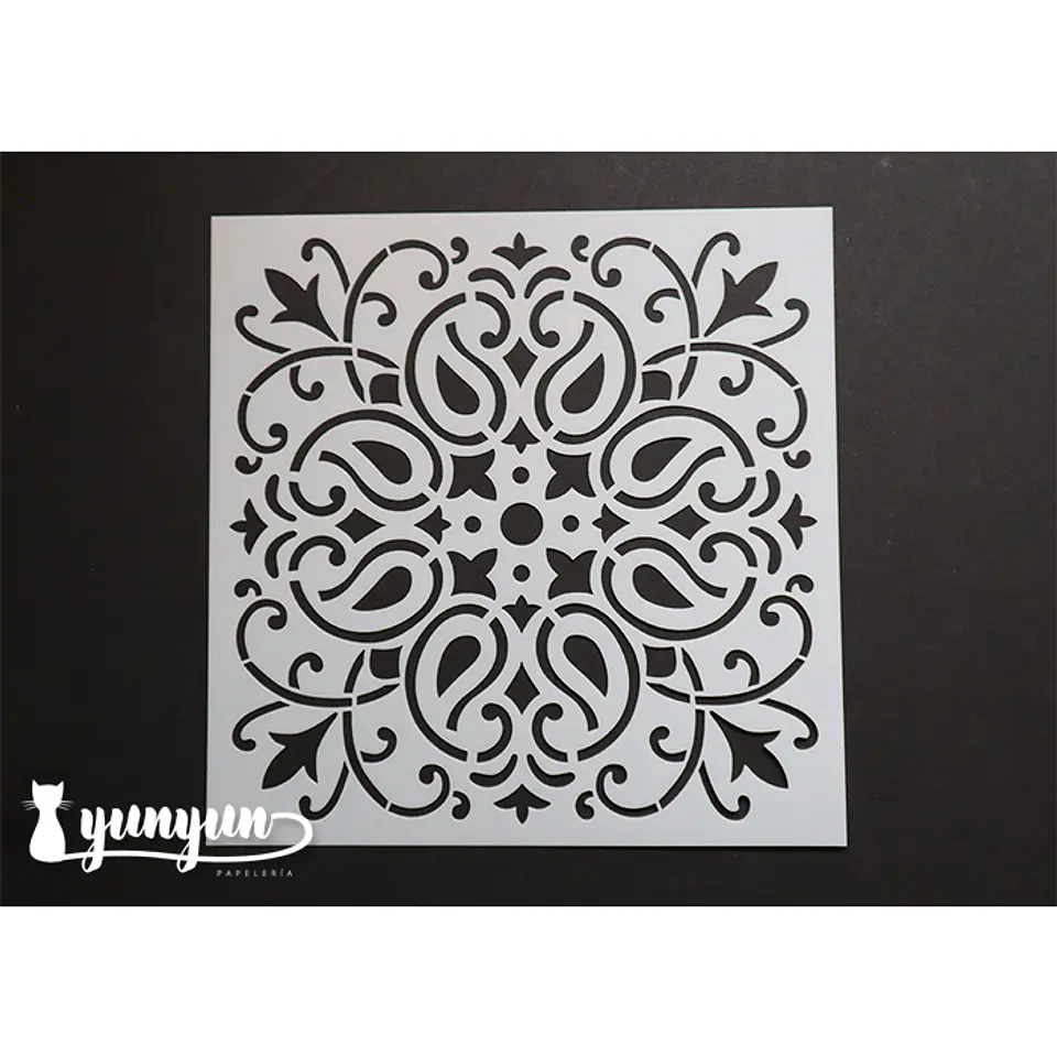 Stencil Botánica - 15x15cm 1