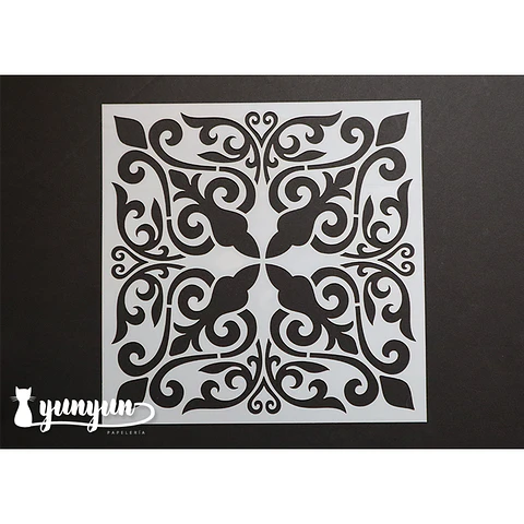 Stencil IV- 15x15cm