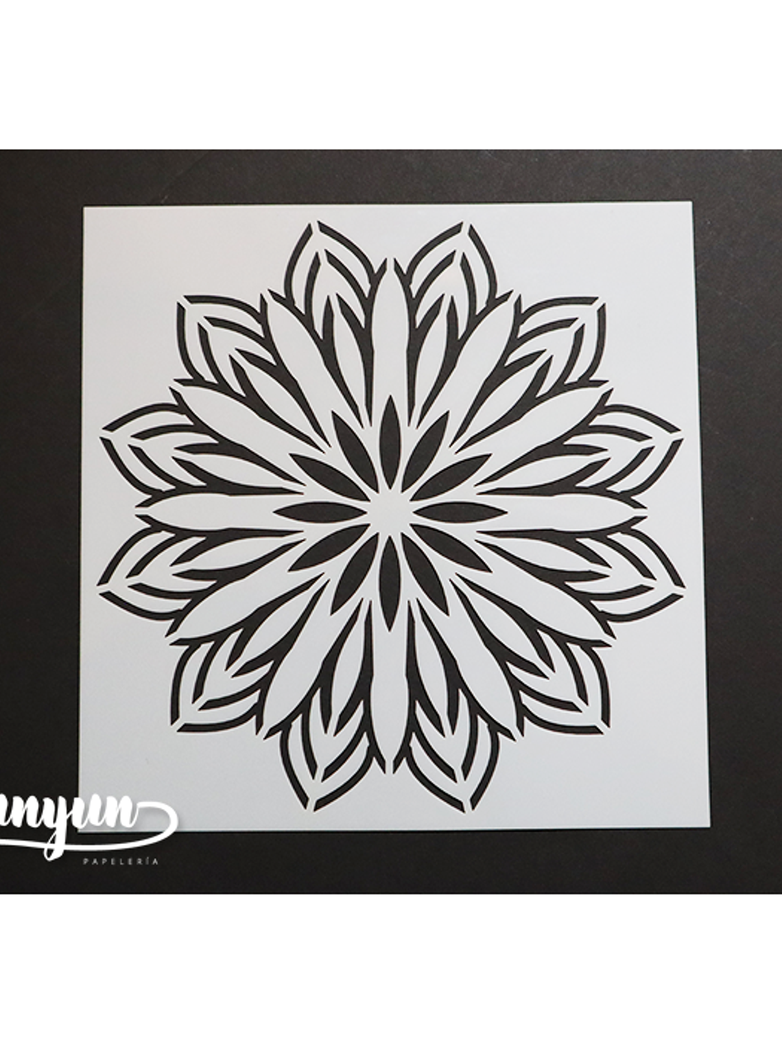 Stencil Flor IV - 15x15cm 1