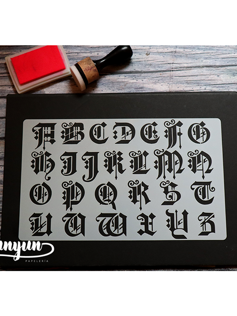 Stencil Alfabeto - 25x15cm 1
