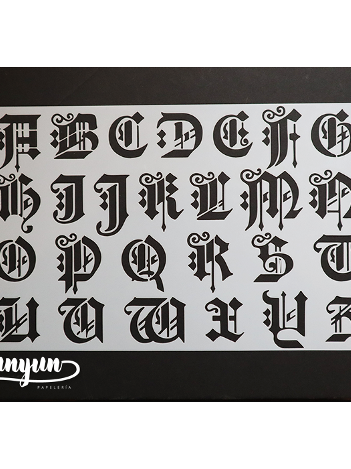 Stencil Alfabeto - 25x15cm 2