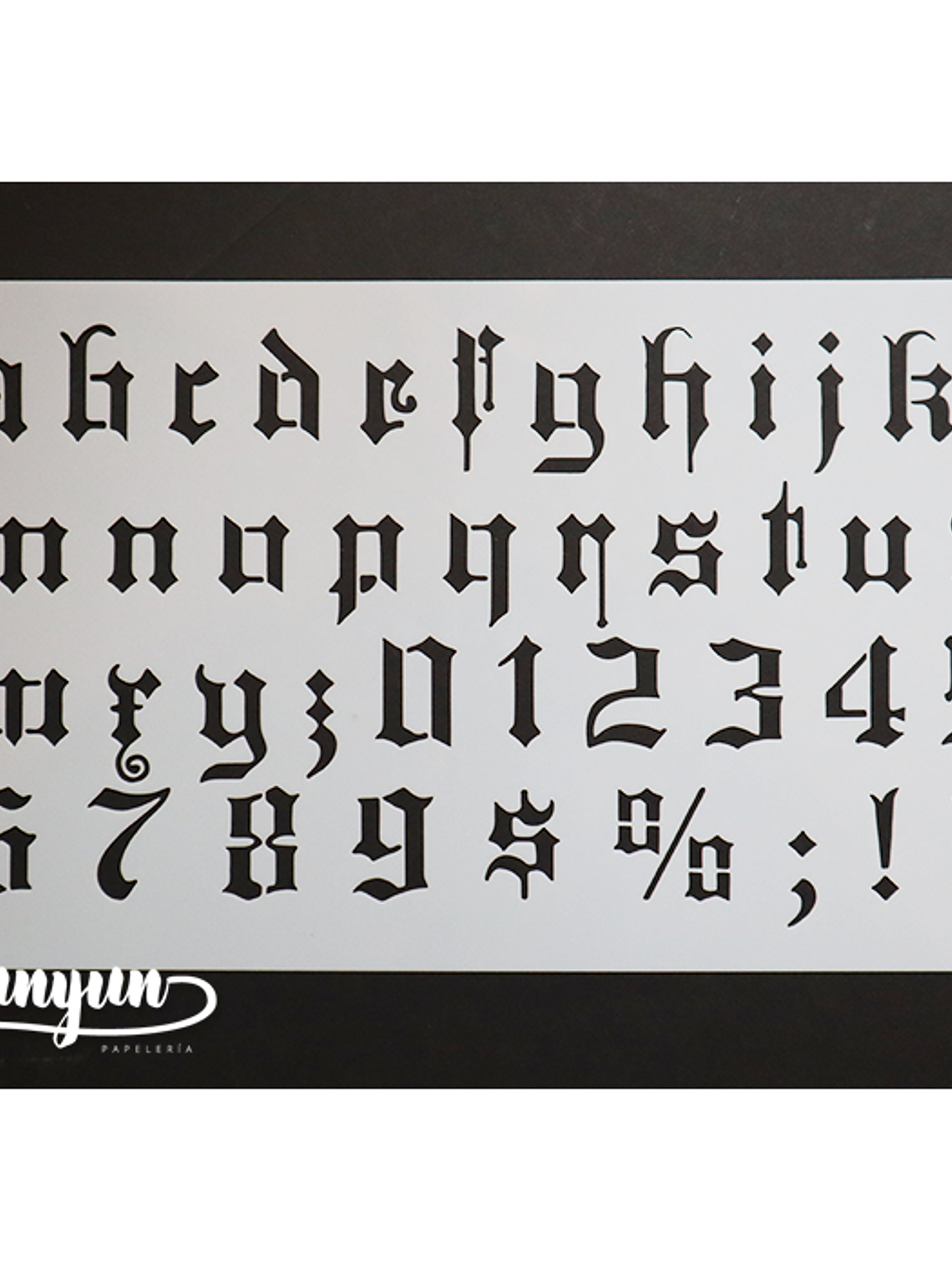 Stencil Alfabeto II - 25x15cm 2