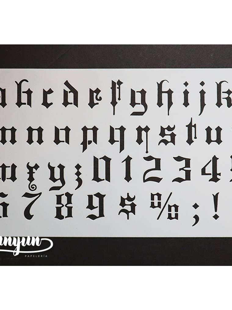 Stencil Alfabeto II - 25x15cm 2