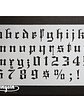 Stencil Alfabeto II - 25x15cm - Miniatura 2