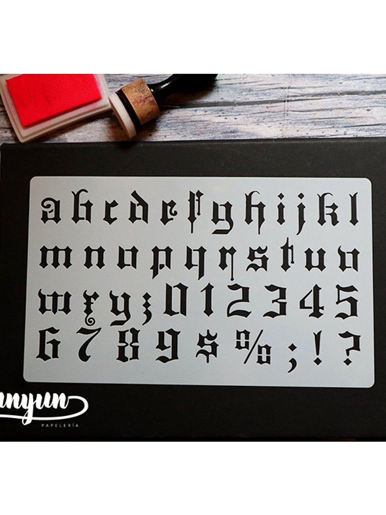 Stencil Alfabeto II - 25x15cm 1