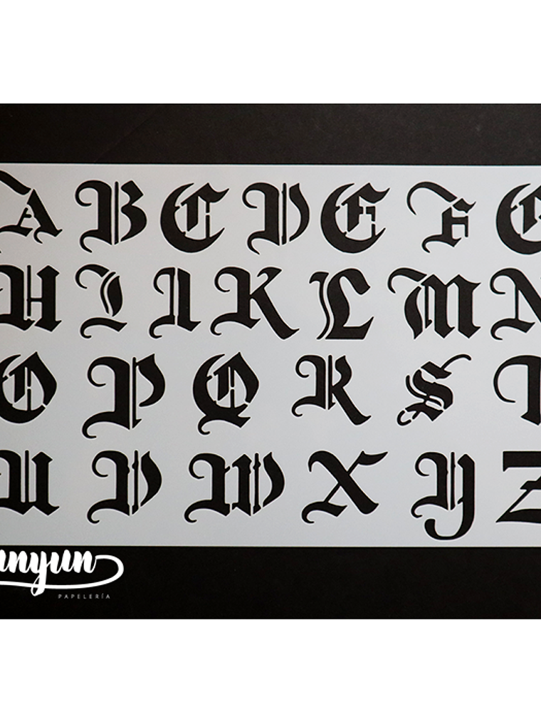 Stencil Alfabeto III - 25x15cm 2