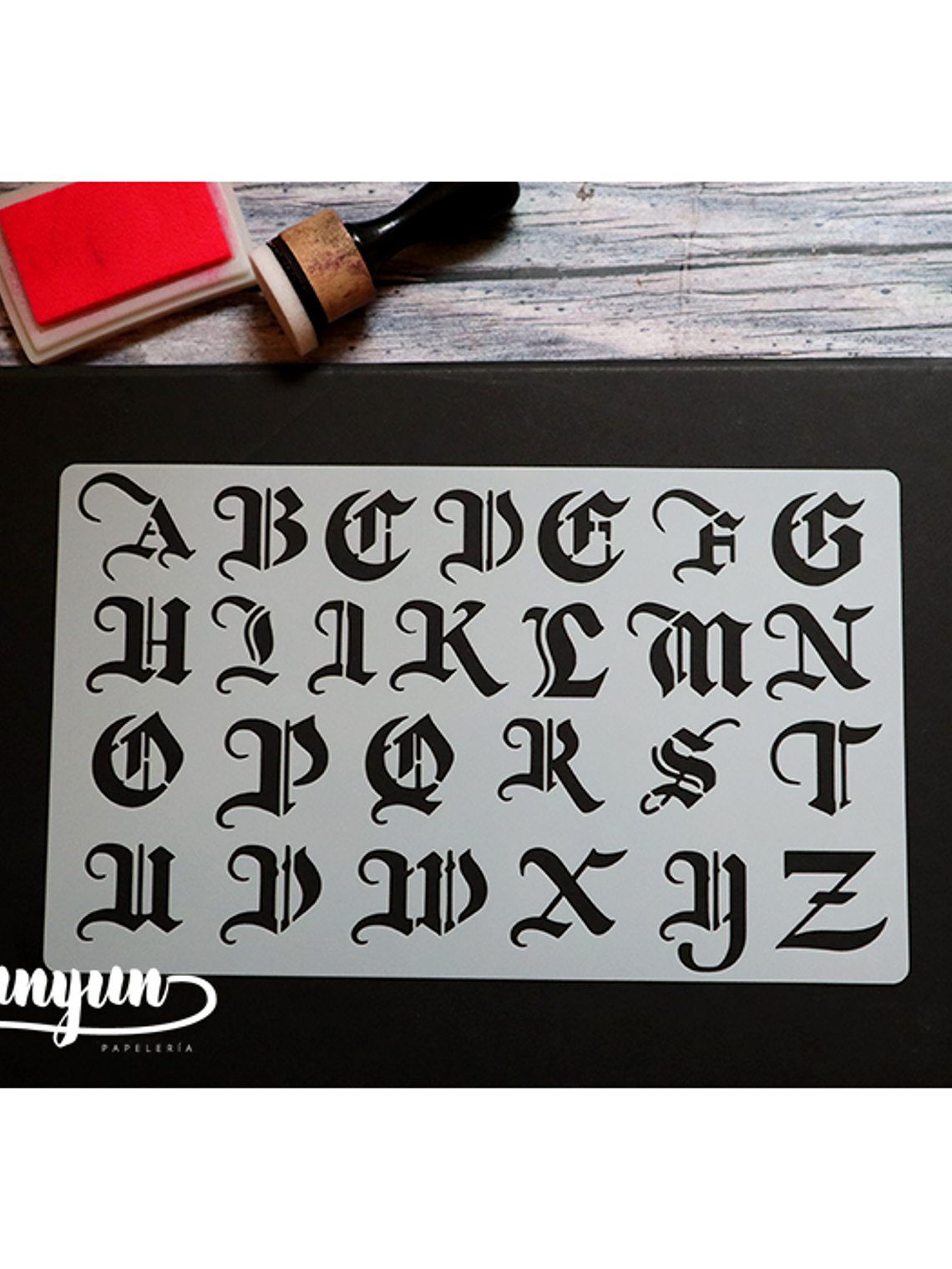 Stencil Alfabeto III - 25x15cm 1