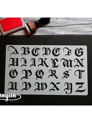 Stencil Alfabeto III - 25x15cm