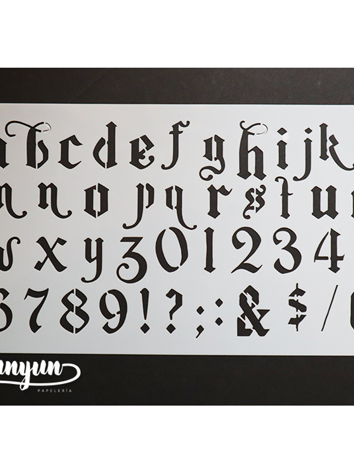Stencil Alfabeto IV - 25x15cm 2