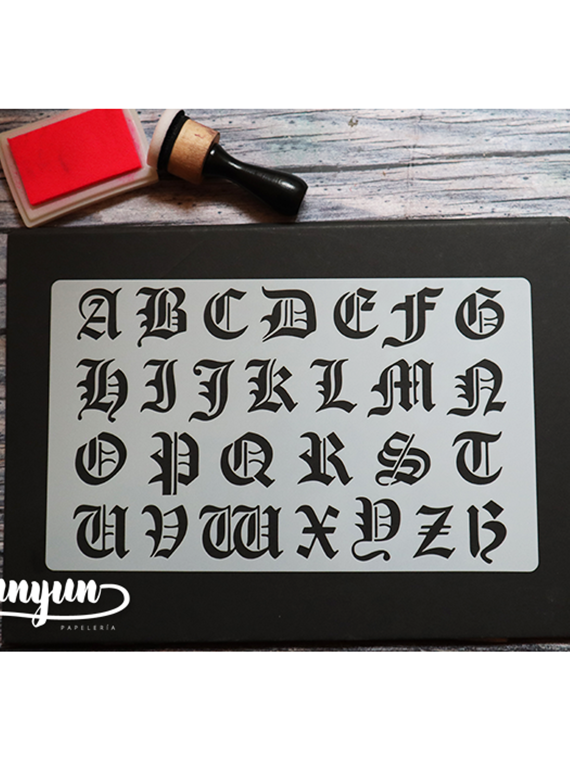 Stencil Alfabeto V - 25x15cm 1