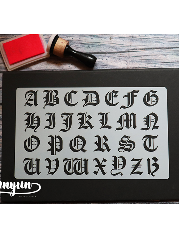 Stencil Alfabeto V - 25x15cm 1