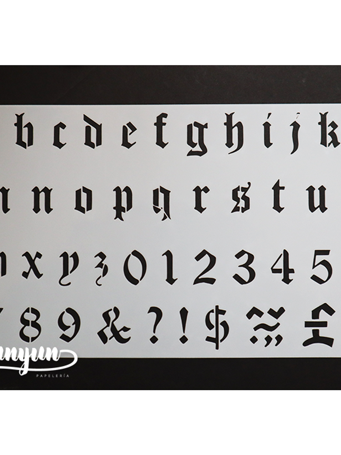 Stencil Alfabeto VI - 25x15cm 2