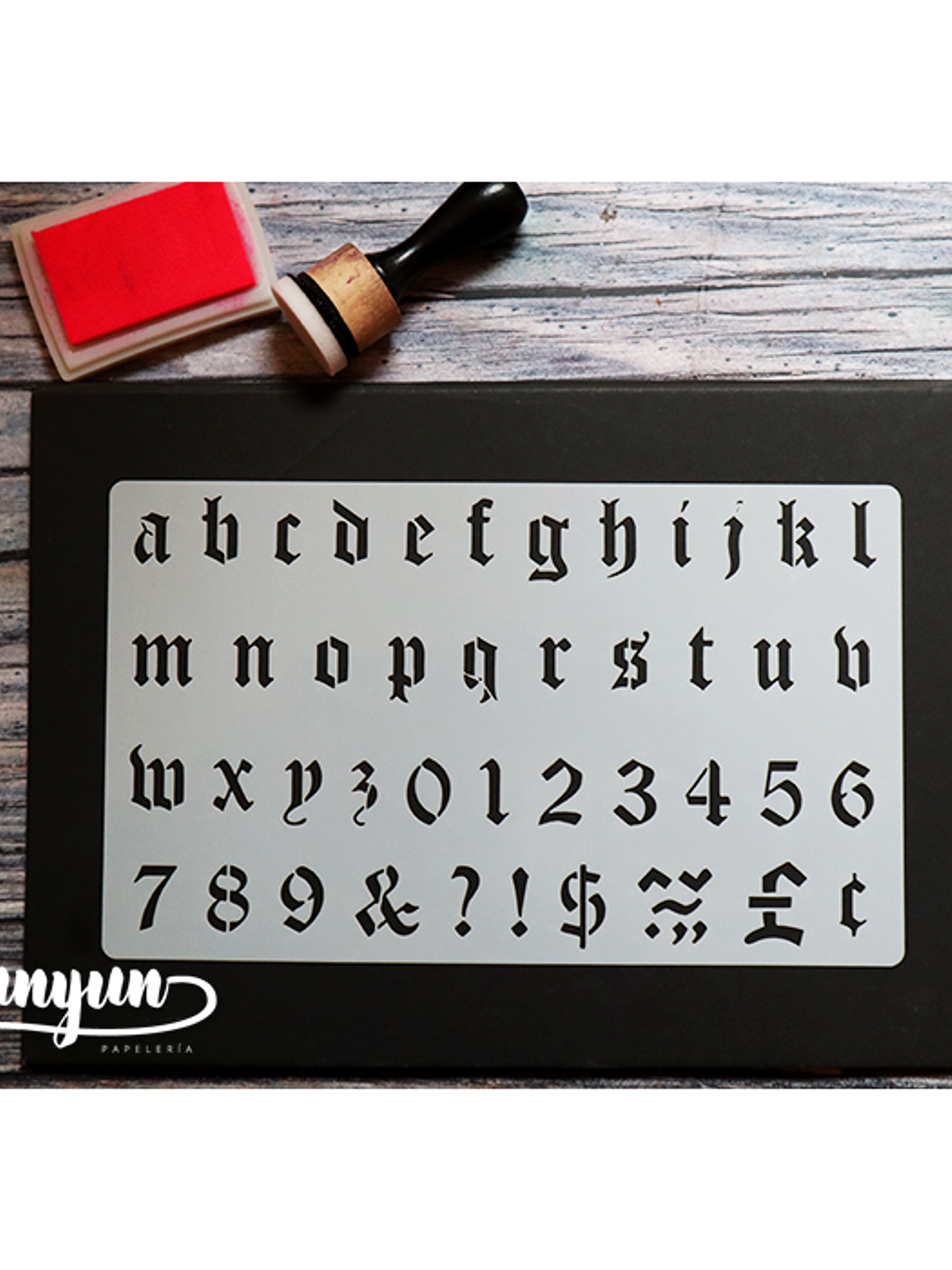 Stencil Alfabeto VI - 25x15cm 1