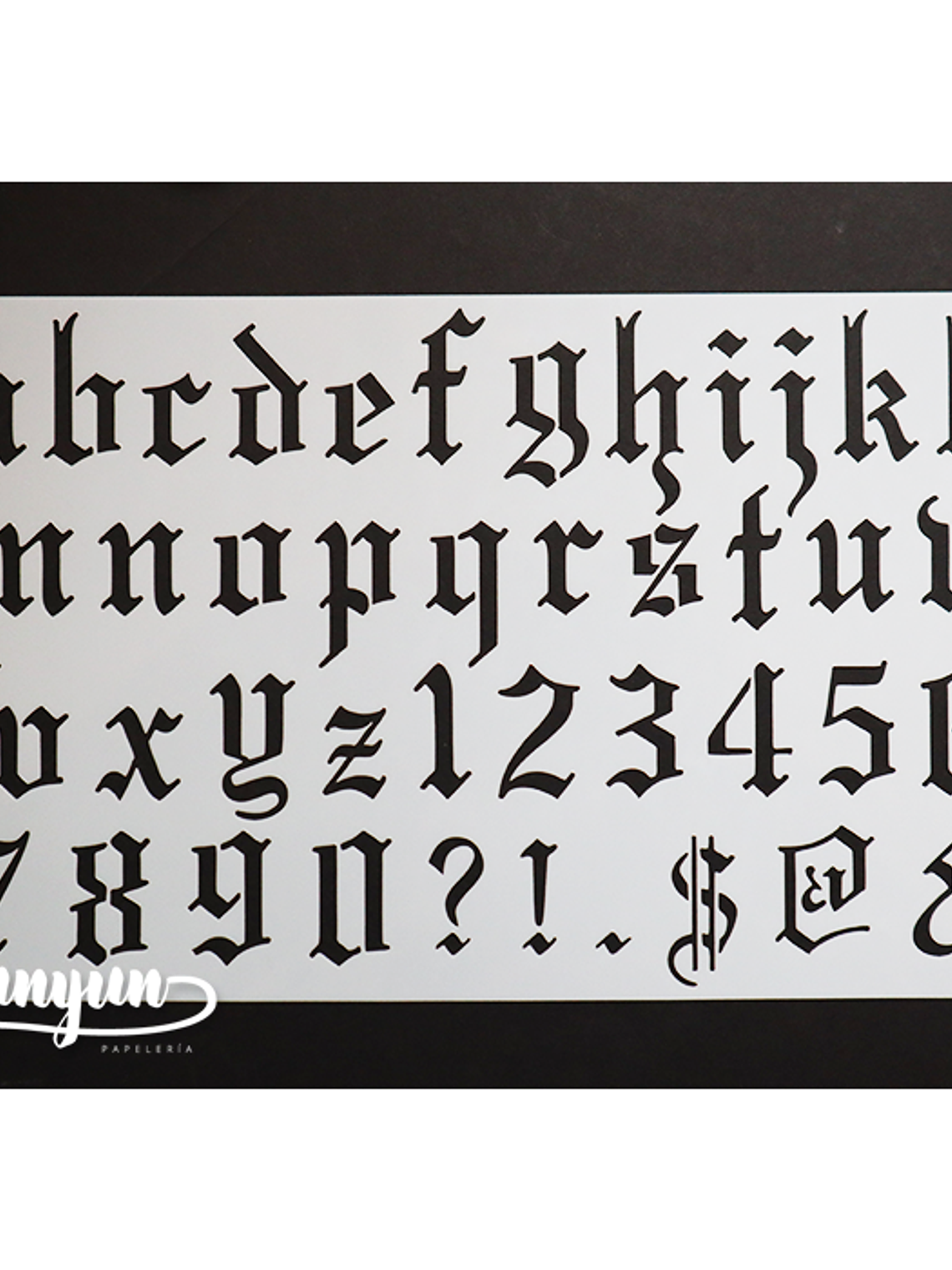 Stencil Alfabeto VII - 25x15cm 2