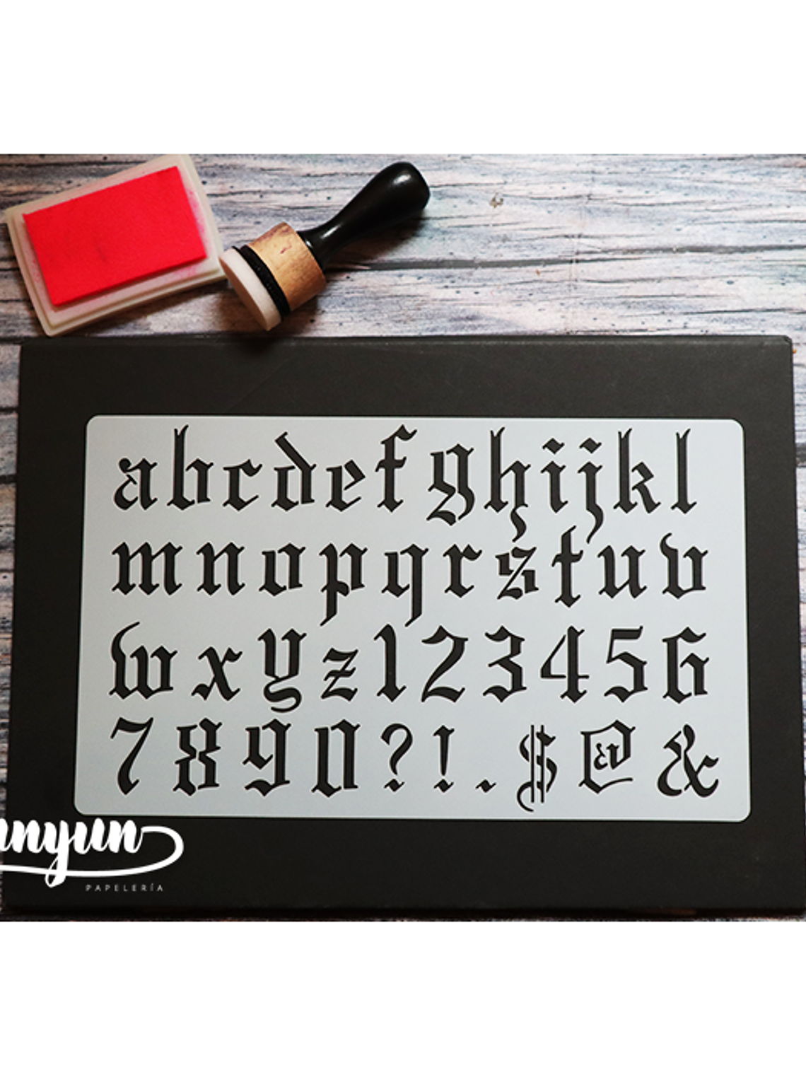 Stencil Alfabeto VII - 25x15cm 1