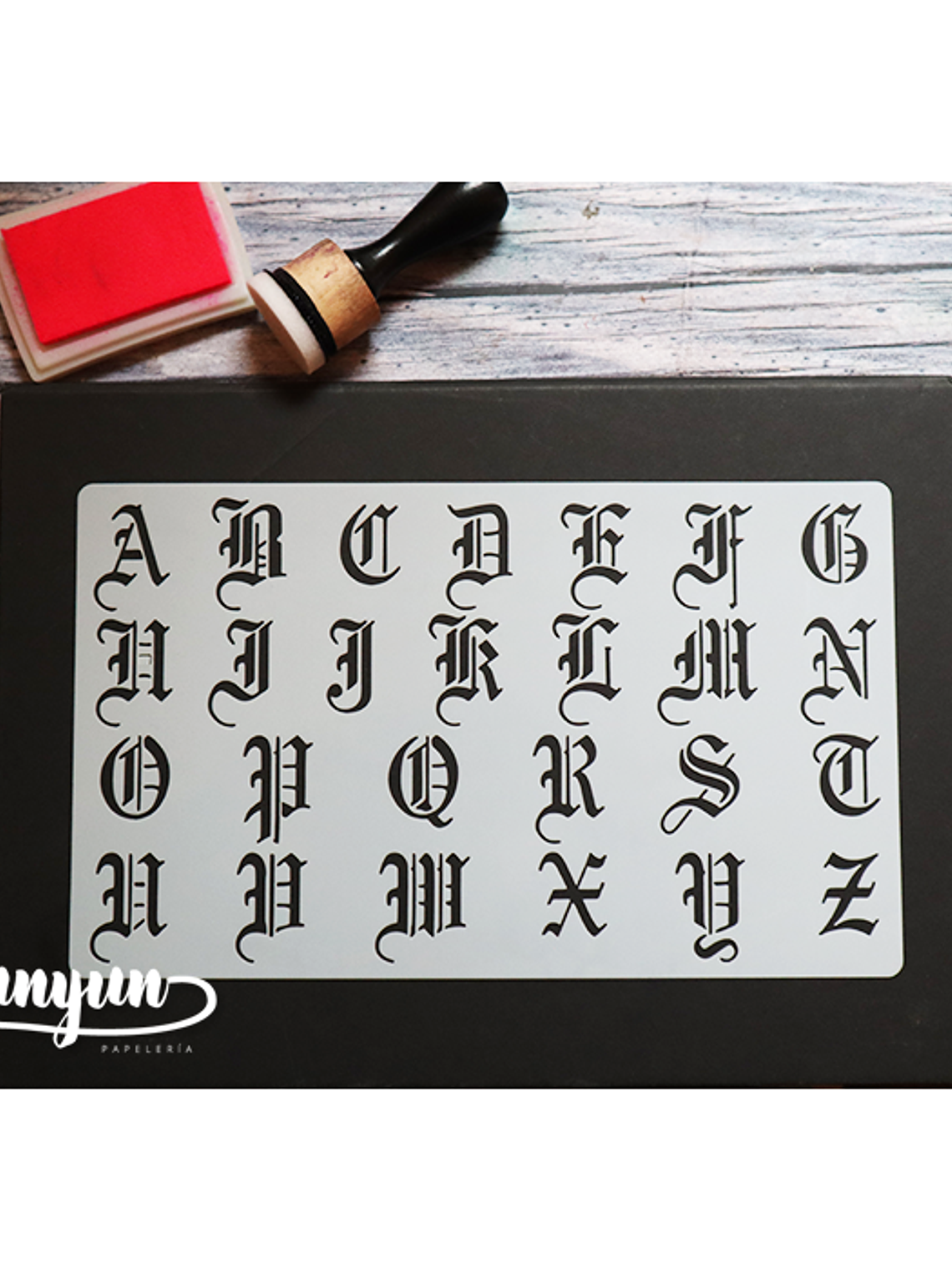 Stencil Alfabeto VIII - 25x15cm 1