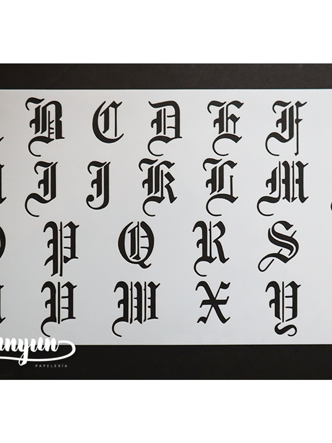 Stencil Alfabeto VIII - 25x15cm 2