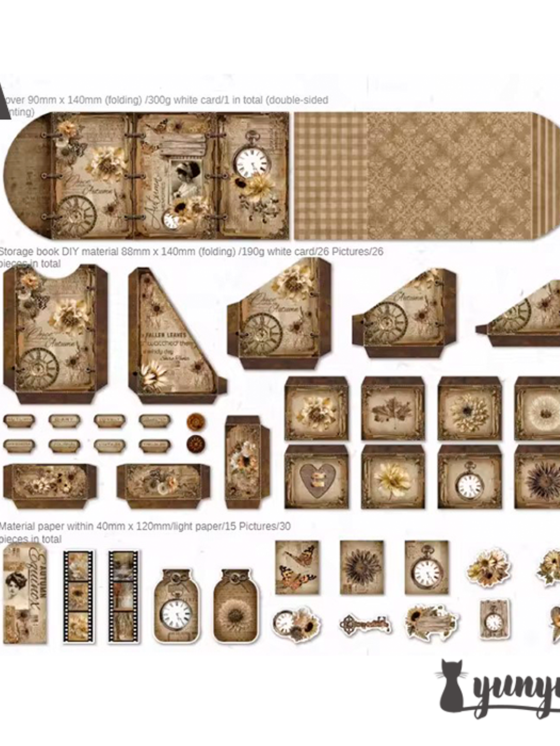 Carpeta Vintage  - 57 pzas 5