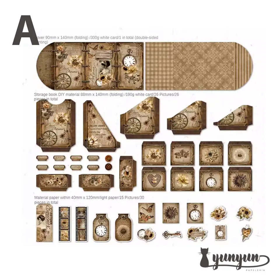 Carpeta Vintage  - 57 pzas 5