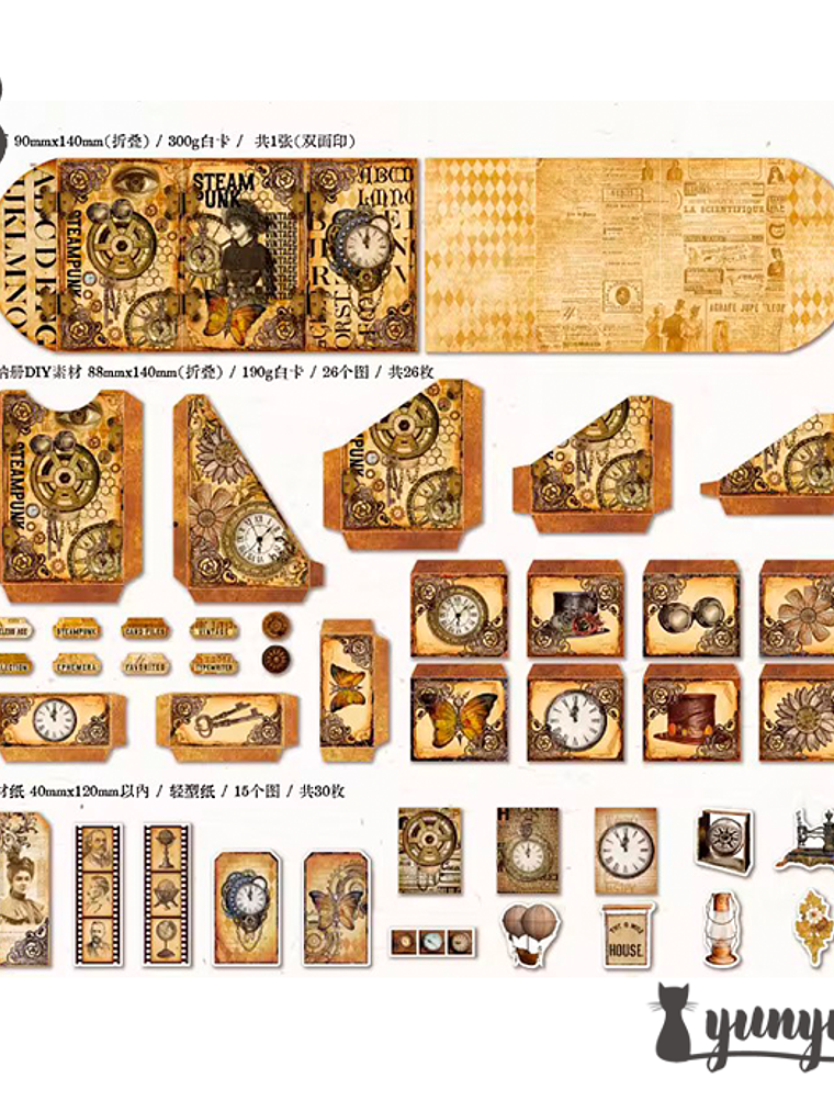 Carpeta Vintage  - 57 pzas 6