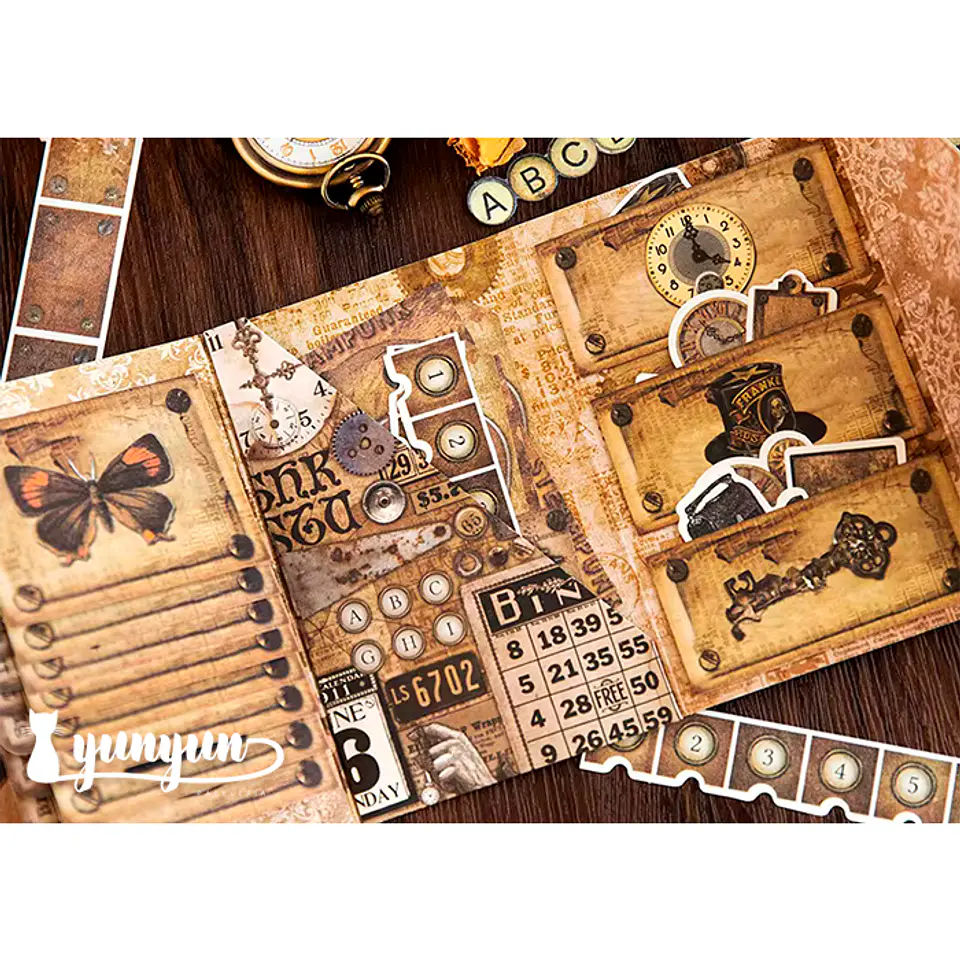 Carpeta Vintage  - 57 pzas 2