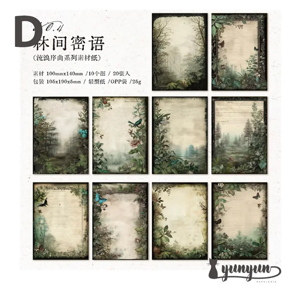 Papeles Vintage Collection - 20 pzas 11