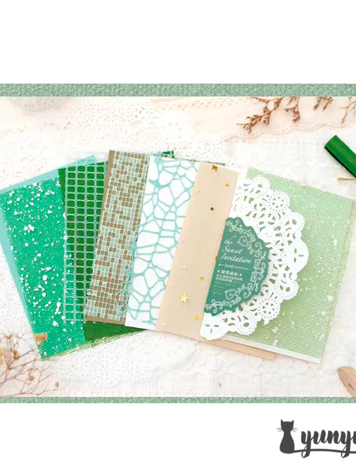 Papeles Sunset Invitation - 10 pzas 7