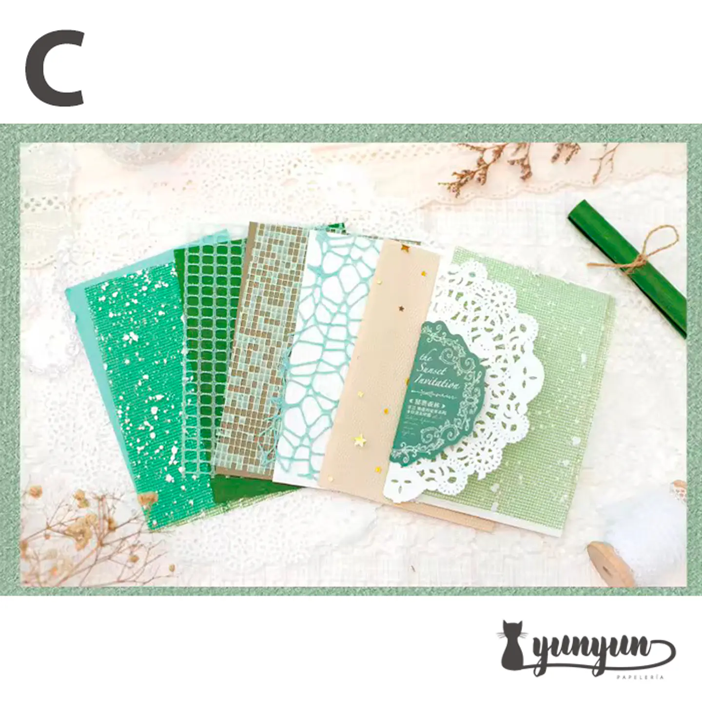 Papeles Sunset Invitation - 10 pzas 7
