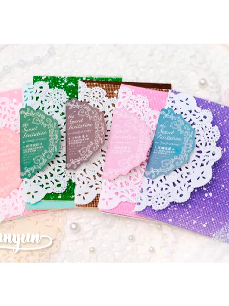 Papeles Sunset Invitation - 10 pzas 1