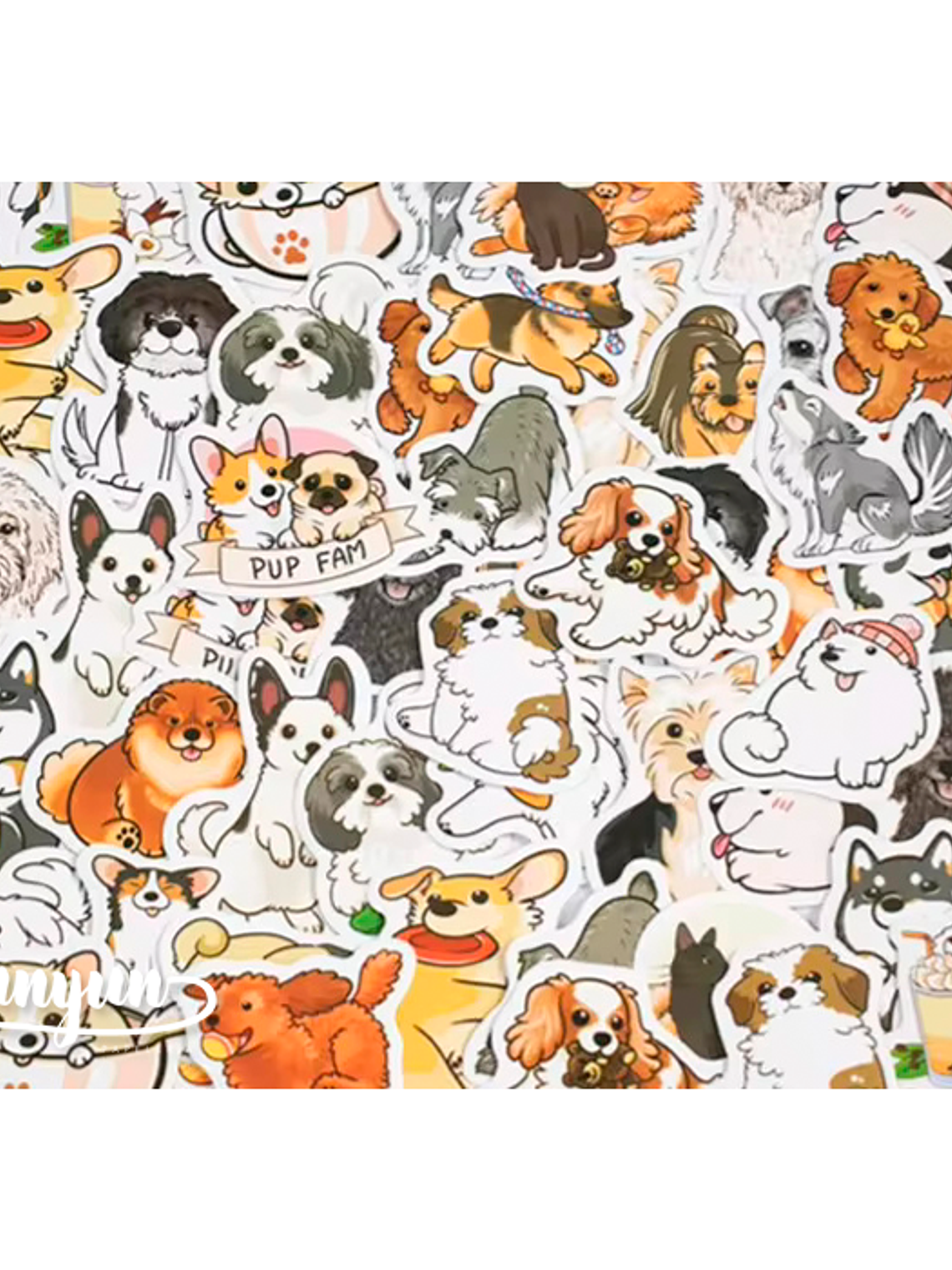 Caja Stickers Perritos - 30 pzas 2