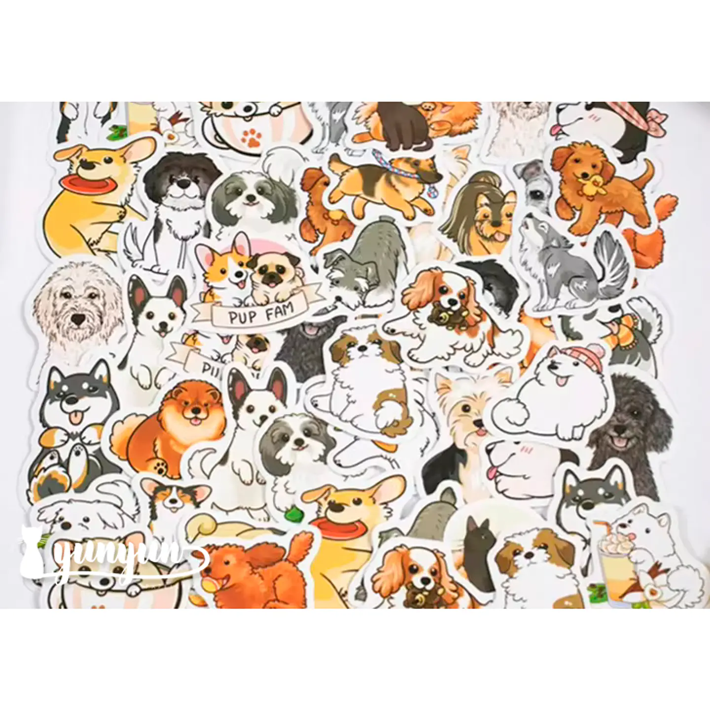 Caja Stickers Perritos - 30 pzas 2
