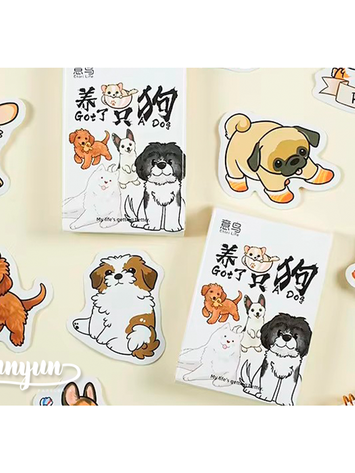 Caja Stickers Perritos - 30 pzas 1