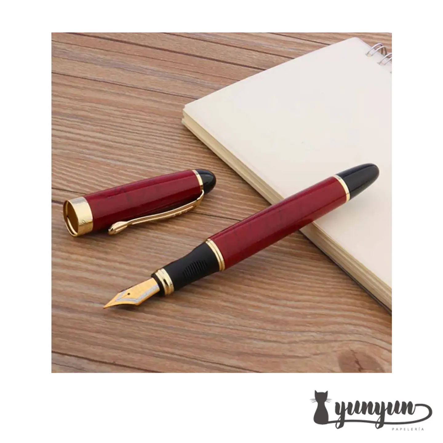 Pluma Fuente JINHAO X450 - Rojo oscuro 3