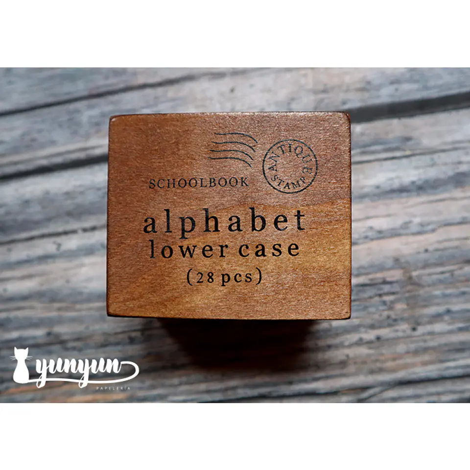 Set Timbres Abecedario Minúscula - 28 pzas 2