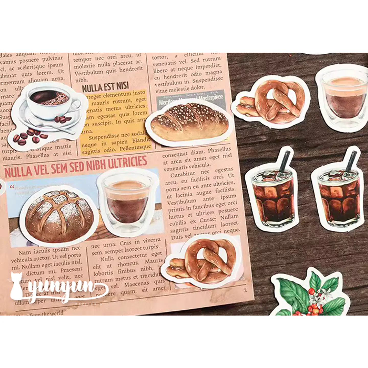 Caja Stickers Cafetería - 45 pzas 2