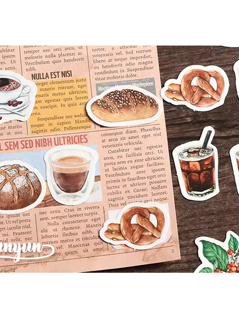 Caja Stickers Cafetería - 45 pzas 2