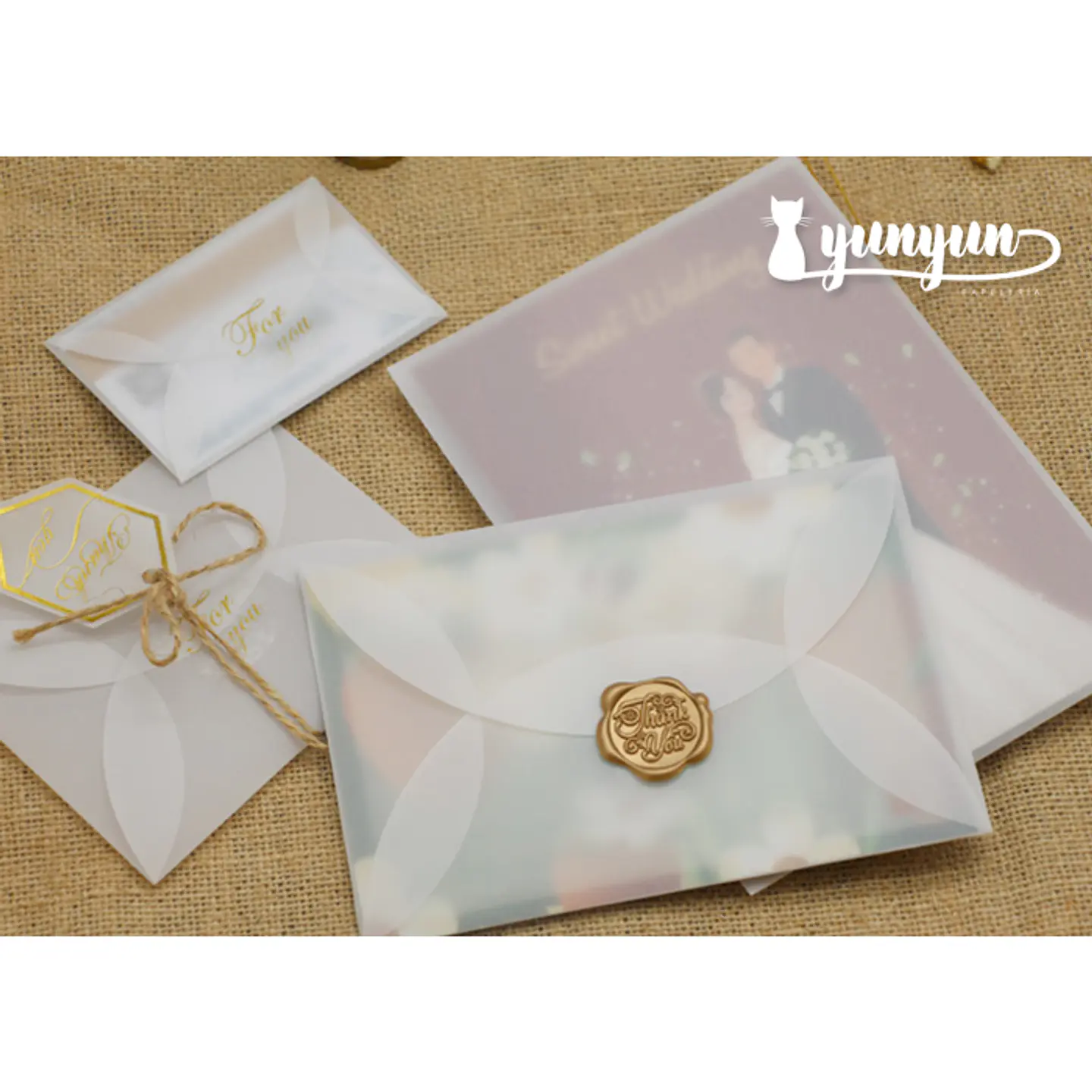 Sobres Pétalo Papel Diamante 19x14cm - 50 pzas 1