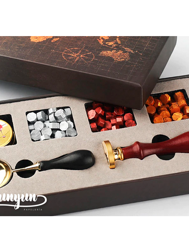 Box Sellos de Lacre Mapa Mundi (J) - 7 pzas 5