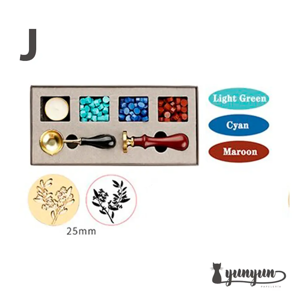 Box Sellos de Lacre Mapa Mundi (J) - 7 pzas 1