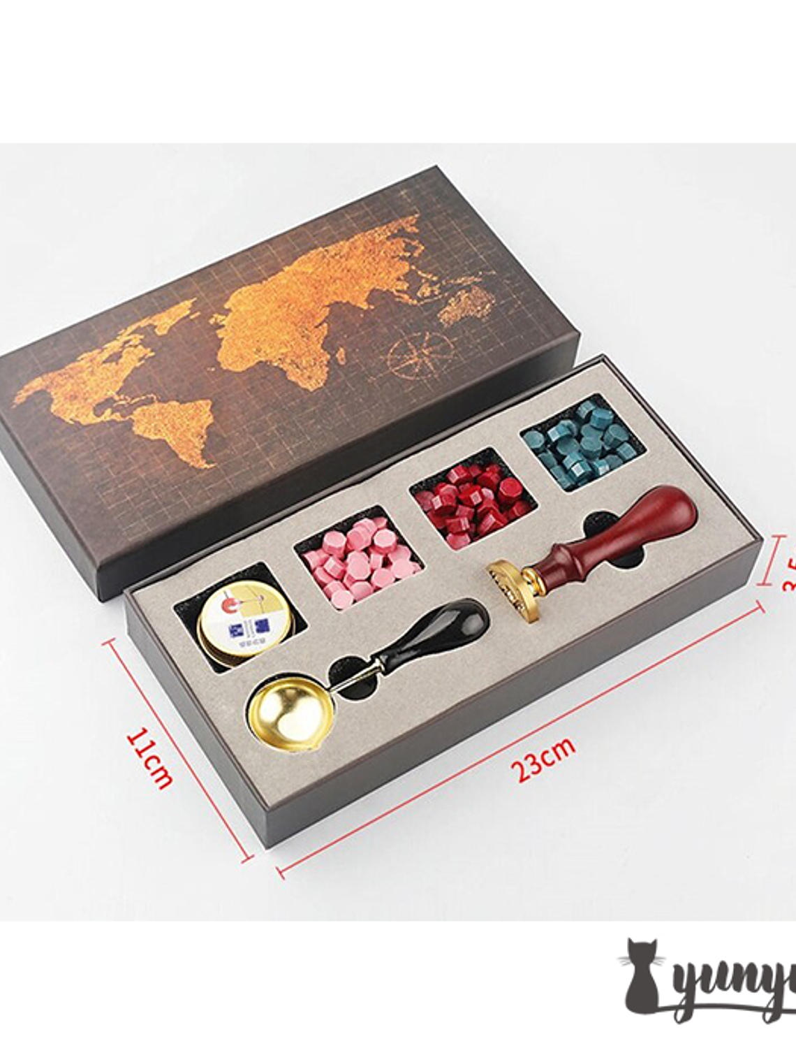 Box Sellos de Lacre Mapa Mundi (K) - 7 pzas 2