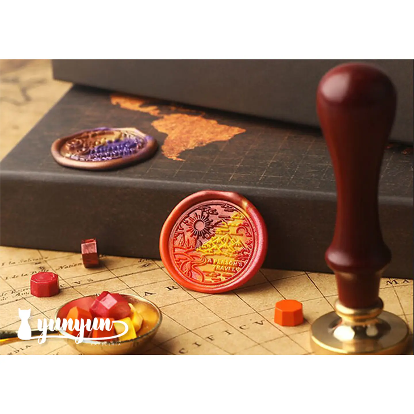 Box Sellos de Lacre Mapa Mundi (K) - 7 pzas 4